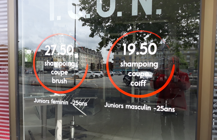 Image d'un lettrage adhésif