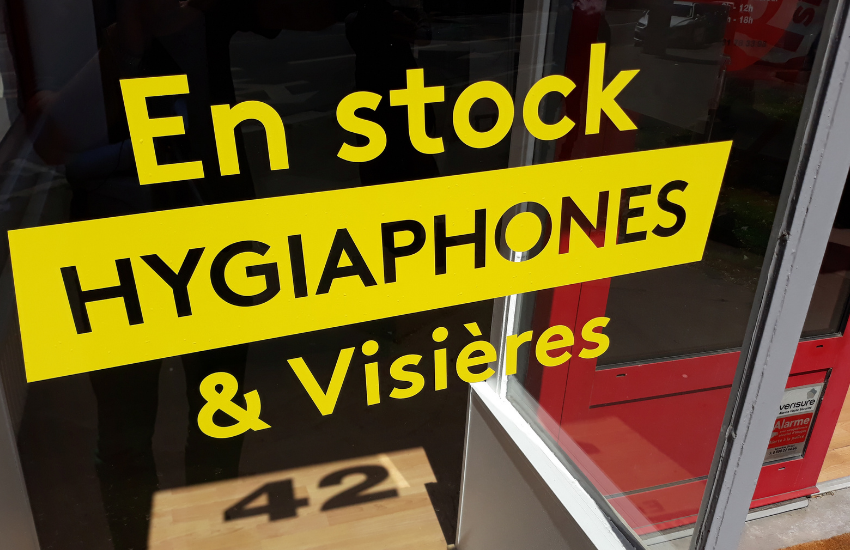 Image d'un lettrage adhésif