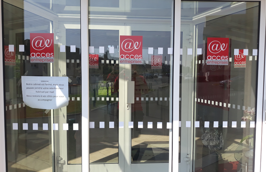 Image d'un stickers vitrine