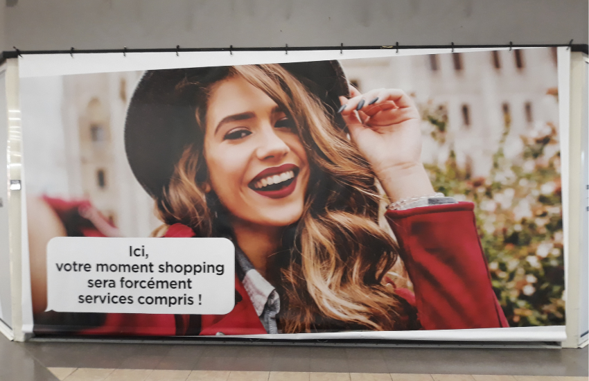 Image d'une banderole publicitaire