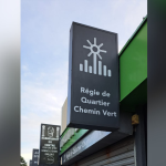 Image d'une enseigne drapeau