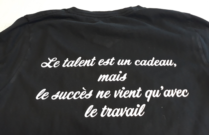 Image d'un marquage textile