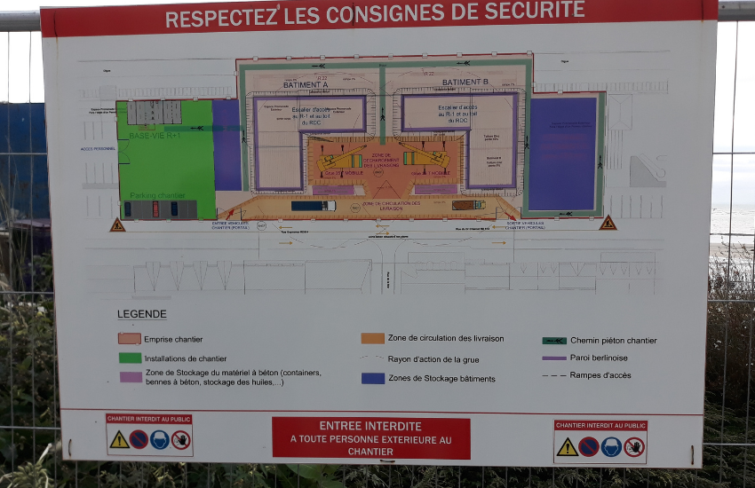 Image d'un panneau de chantier