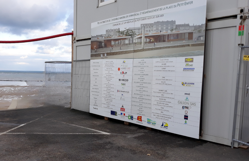 Image d'un panneau de chantier