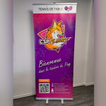 Image d'un roll-up publicitaire