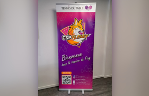 Image d'un roll-up publicitaire